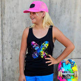 Neon Skateboards Tank, Black  (Baby, Kids, Adult)