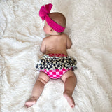 (BAMBOO)  Pink Checkerboard DELILAH