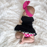 (BAMBOO)  Pink Checkerboard DELILAH