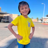 Brraapp Wave Tee, Yellow  (Infant, Toddler, Youth, Adult)