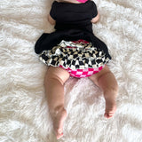 (BAMBOO)  Pink Checkerboard DELILAH