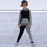 (BAMBOO) Black/Checkerboard RYDER Hoodie