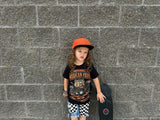 Burnt Orange/Black Brim Snapback (Child)