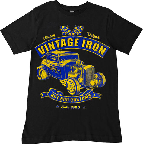 Vintage Iron Tee or Tank, Black  (Infant, Toddler, Youth, Adult)