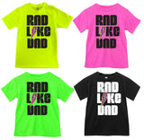 Rad Like Dad Bolt Tees, (Multiple Options)