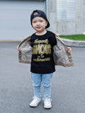 Frequently Famous Tee, Black- ( Infant, Toddler, Youth)