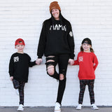 *MAMA's Boy Crew Sweatshirt, Black (Toddler, Youth, Adult)