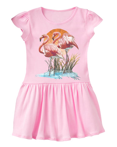2 Flamingos Dress, Lt Pink (Infant, Toddler)