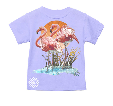2 FLAMINGOS Tee ,Lavender (Infant, Toddler, Youth, Adult)