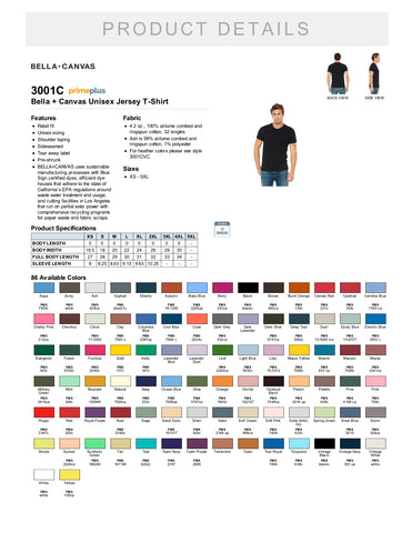 Premium Tee Shirt- 1 Color Ink Screen