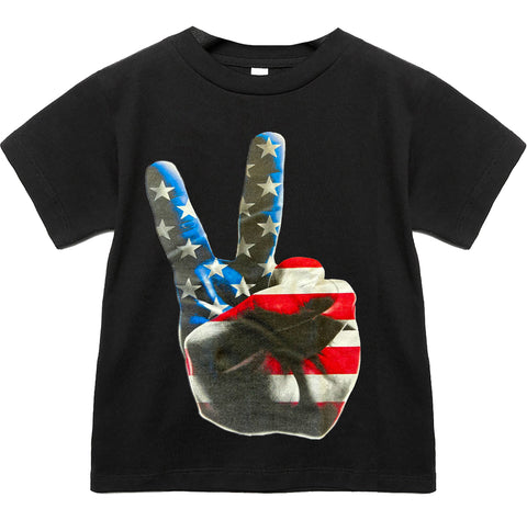 Peace Tee, Black (Toddler, Youth, Adult)
