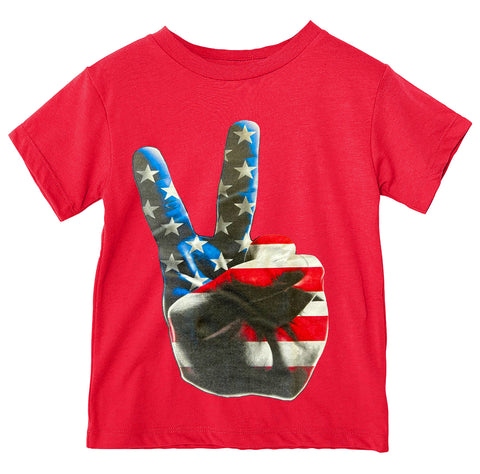 Peace Tee, Red (Toddler, Youth, Adult)