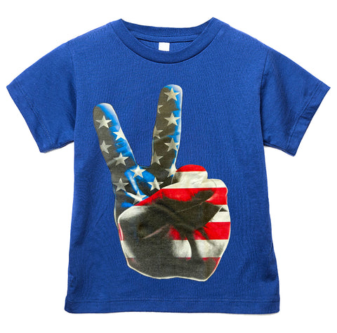Peace Tee, Royal (Toddler, Youth, Adult)