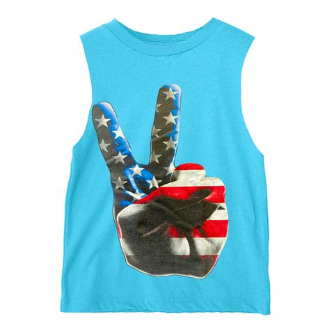 Peace Muscle Tank, Tahiti (Toddler, Youth, Adult)