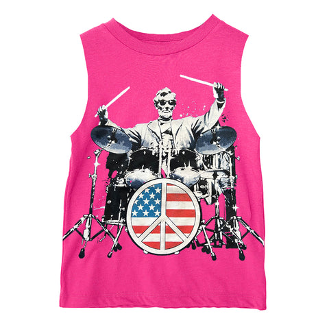 Abe Muscle Tank, Hot PInk (Toddler, Youth, Adult)