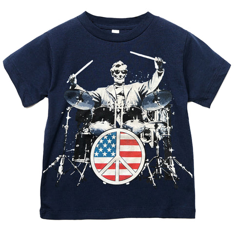 Abe Tee, Navy(Toddler, Youth, Adult)