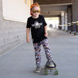 SK8R Ghost Tee, Black (Infant, Toddler, Youth, Adult)