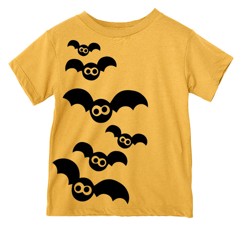Bats Tee, Gold  (Infant, Toddler, Youth, Adult)