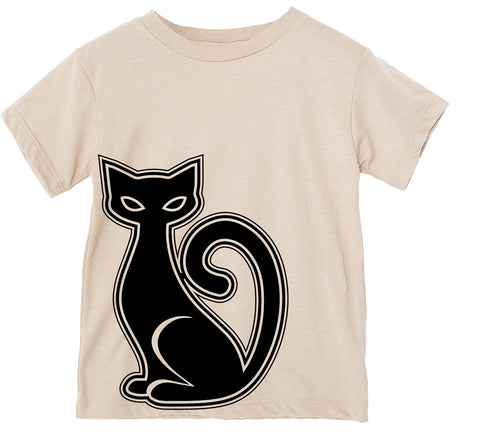 Black Cat Tee, Natural  (Infant, Toddler, Youth, Adult)