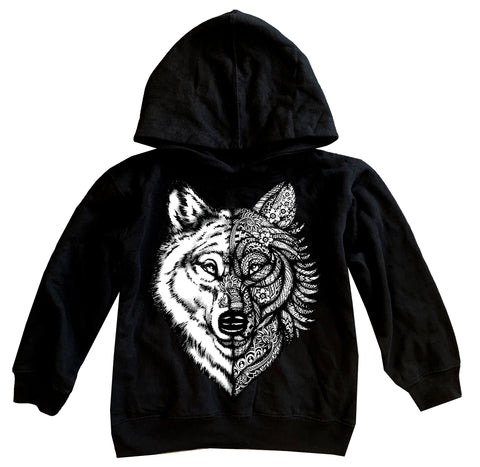BW Wolf Fleece Hoodie, Black (Toddler, Youth, Adult)