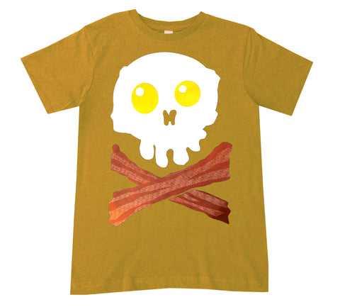 Bacon Skull Tee, Mustard (Youth, Adult)