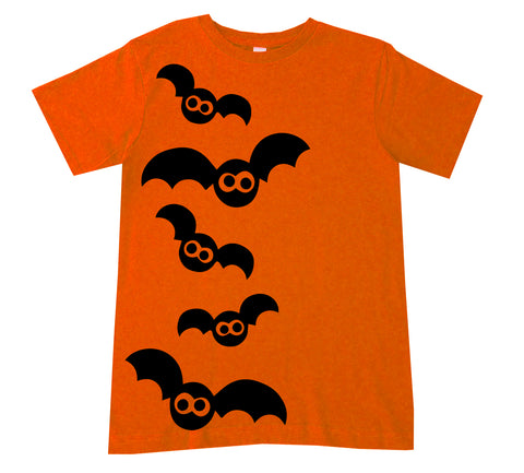 Bats Tee, Orange (Infant, Toddler, Youth, Adult)