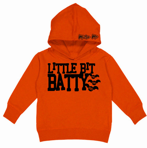 Little Batty Fleece Hoodie, Orange (Toddler, Youth, Adult)