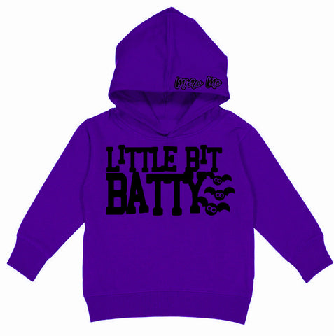 Little BattyFleece Hoodie, Purple (Toddler, Youth, Adult)