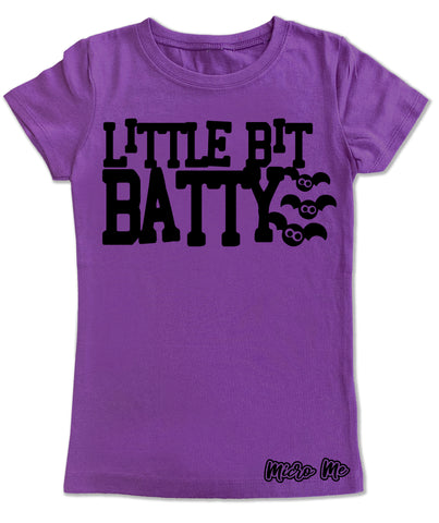 Little Batty GIRLS Fitted Tee, Purple Berry (Youth, Adult)