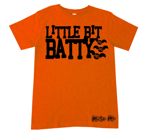 Little Batty Tee,  Orange (Infant, Toddler, Youth, Adult)