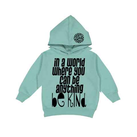 Be Kind  Hoodie, Saltwater  (Toddler, Youth, Adult)