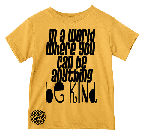 Be Kind Tee, Gold  (Infant, Toddler, Youth, Adult)