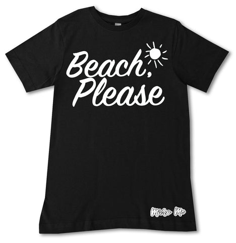 BB-Beach Please Tee, Black (Infant, Toddler, Youth)