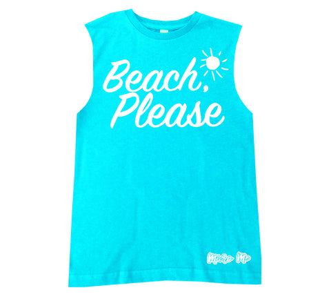 BB-Beach Please Muscle Tank, Tahiti (Infant, Toddler, Youth)