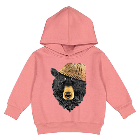Bear Beanie Hoodie, Clay (Toddler, Youth, Adult)