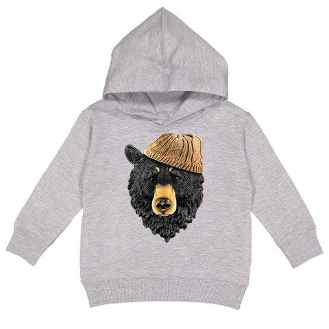 Bear  Hoodie, Heather (Toddler, Youth, Adult)