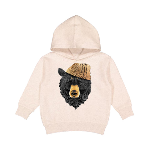 Bear  Hoodie, Natural (Toddler, Youth, Adult)