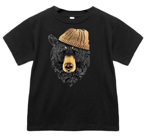 Bear  Tee, Black  (Infant, Toddler, Youth, Adult)