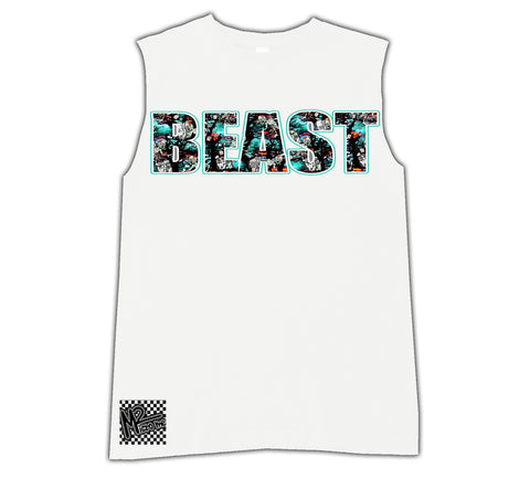 ZS-Beast Muscle Tank, White (Infant, Toddler, Youth)