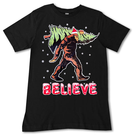 Believe Bigfoot Tee, Black (Infant, Toddler, Youth, Adult)
