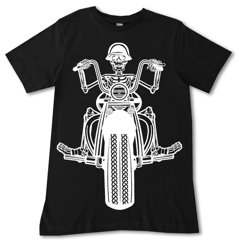 Biker Skeleton Tee, Black (Infant, Toddler, Youth , Adult)