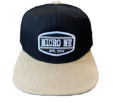 Black/Khaki Classic Patch Snapback, (Infant/Toddler, Child, Adult)