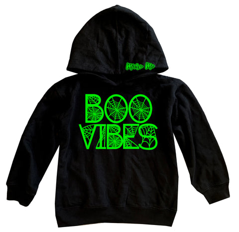Boo Web Vibes Hoodie, Black/Green (Toddler, Youth, Adult)