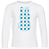 Bunny Checks LS Shirt, White (Infant, Toddler, Youth , Adult)