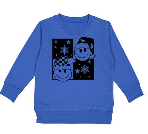 CC Happy Sweater, Royal (Toddler, Youth, Adult)
