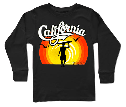 California Dreamin LS Shirt, Black (Infant, Toddler, Youth)