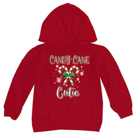 Candy Cane Cutie Hoodie, Red (Infant, Toddler, Youth, Adult)