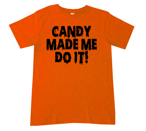 Candy Made Me Do It Tee, Orange (Infant, Toddler, Youth, Adult)