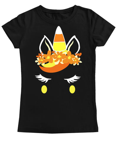 Candy Unicorn Tee,  Black (Infant, Toddler, Youth, Adult)