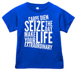 *Carpe Diem Tee, Royal  (Infant, Toddler, Youth, Adult)